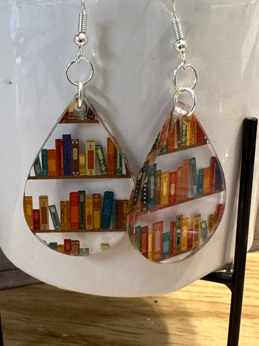 Books - Acrylic Earrings