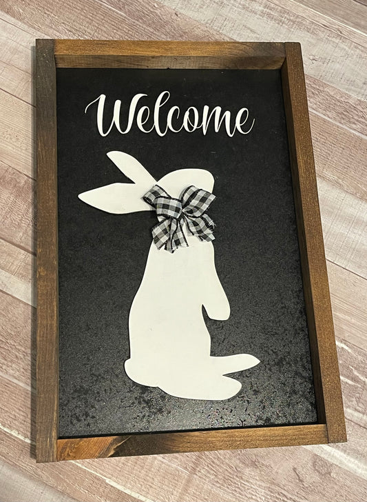 Bunny Welcome Sign