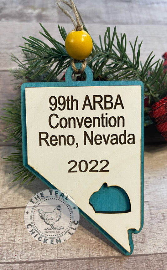 2022 ARBA Convention Rabbit Ornament